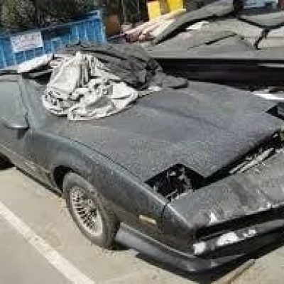Former KITT on the grounds of the Universal Theme Park in Los Angeles